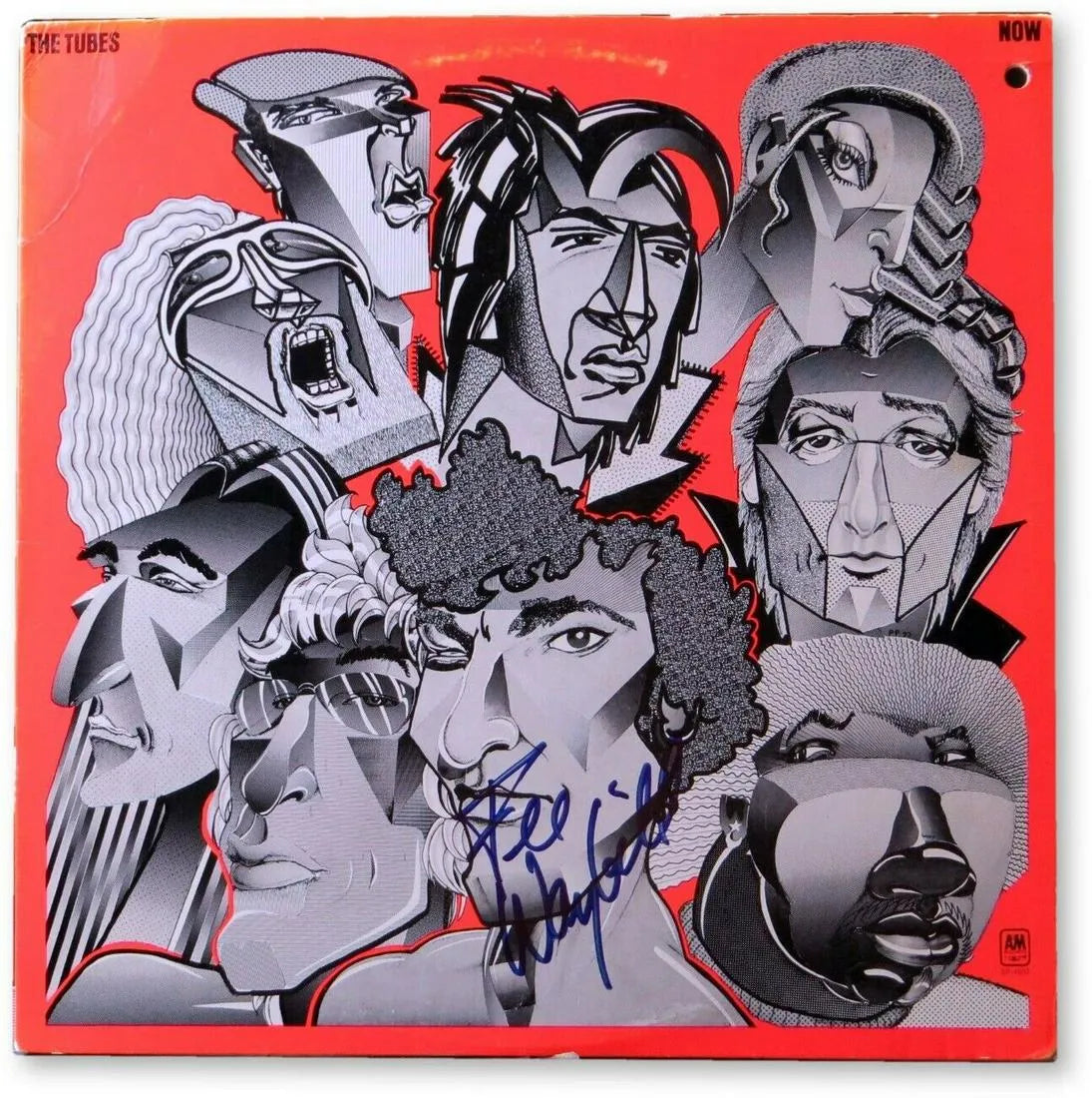 Fee Waybill Signed Autographed Record Album Cover The Tubes Now JSA.