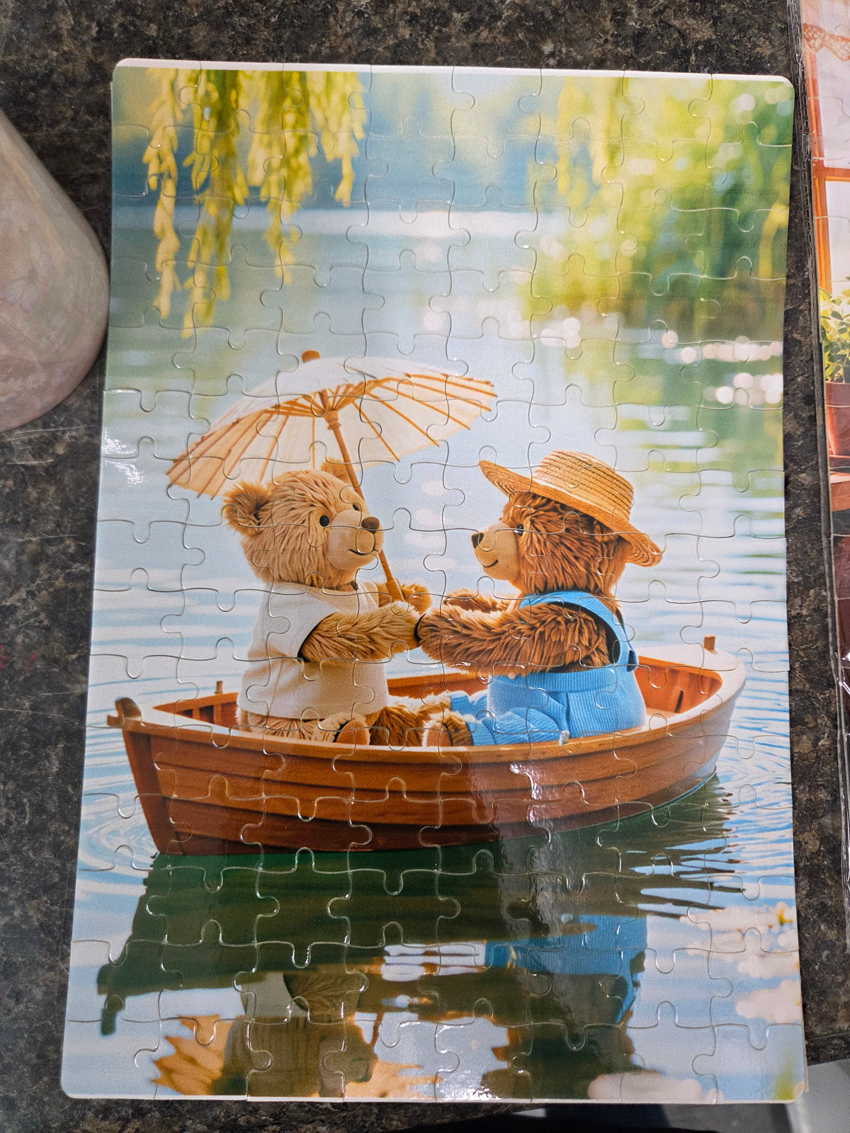 120 Piece Puzzle Bears in a boat