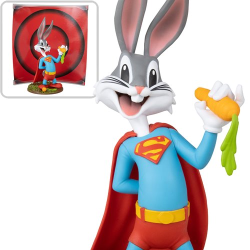 Movie Maniacs WB 100: Bugs Bunny as Superman Limited Edition 6-Inch Scale Posed Figure.