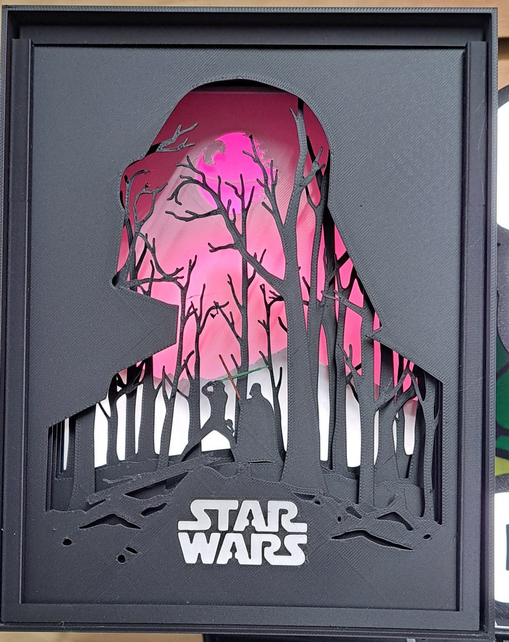 Star Wars Lighted 3D Printed Shadowbox