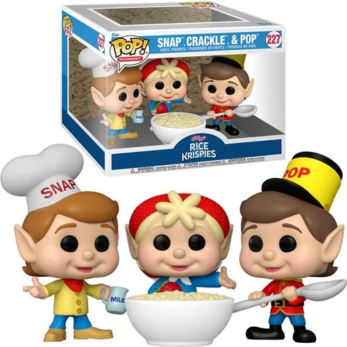 Kelloggs Rice Krispies Snap, Crackle, and Pop Funko Pop! Vinyl Moment #227.
