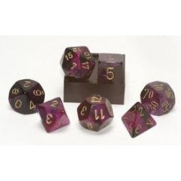 Chessex: Gemini Purple/Gold 7-Die Set