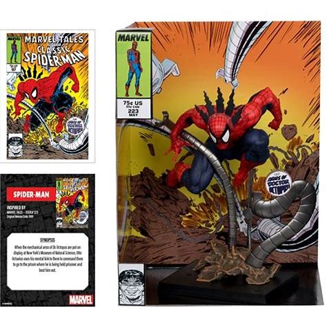 Marvel Wave 5 Spider-Man Marvel Tales 223 1:6 Scale Posed Figure With Scene And Comic