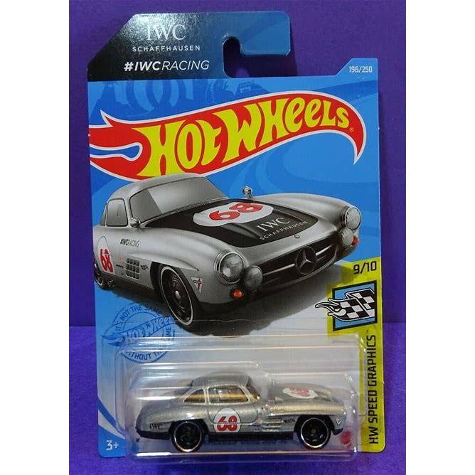 2021 HOT WHEELS MERCEDES-BENZ 300 SL In SILVER HW Speed Graphics 9/10. Long Card