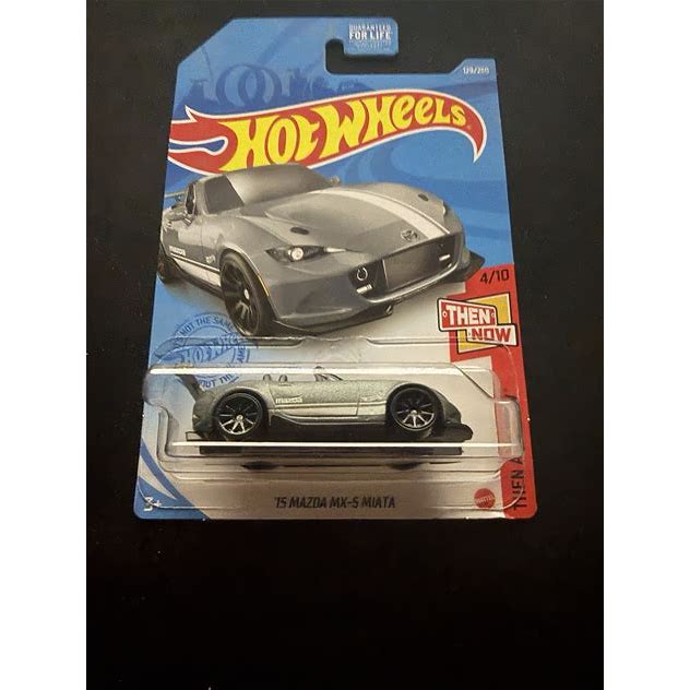 Hot Wheels Mazda MX-5 Miata 1:64 Gray Diecast Car Then And Now 2021