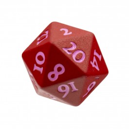 Ultra Pro D20 Heavy Metal Dice Vivid Red.