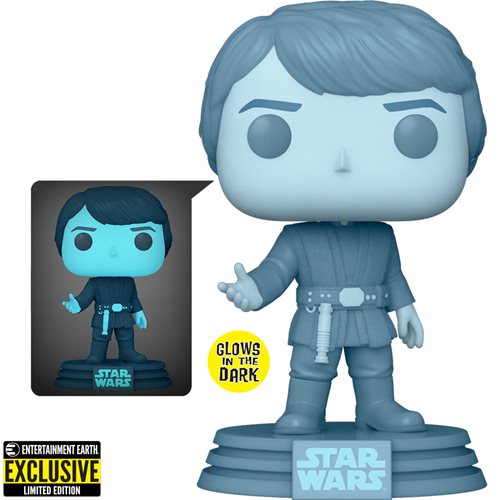 Glowing Jedi Luke Pop! Vinyl - Exclusive 40th Anniversary Edition.