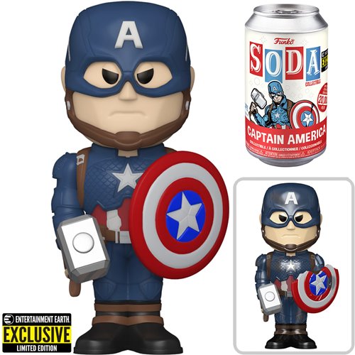 Captain America Soda Figure.