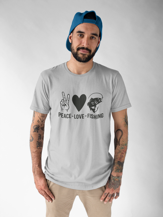 Peace, Love, Fishing T-Shirt