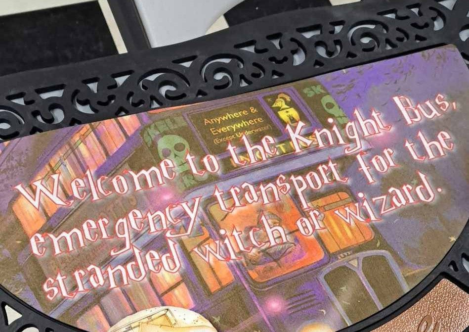 Custom Printed Harry Potter Knight Bus Door Mat
