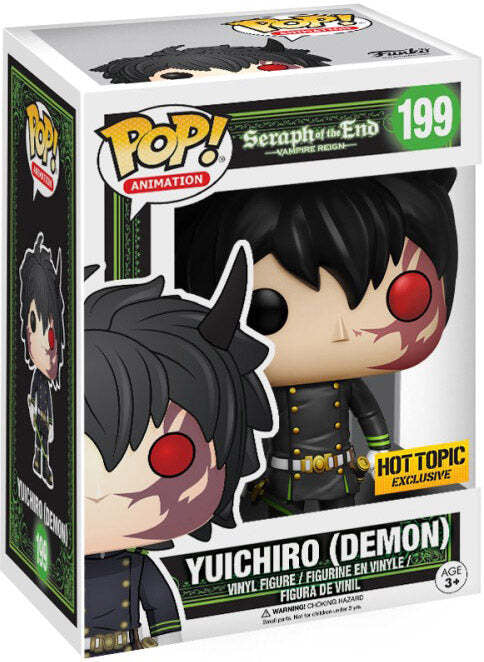 Funko Pop Seraph of the End Vampire Reign Yuichiro Demon 199 Hot Topic Exclusive