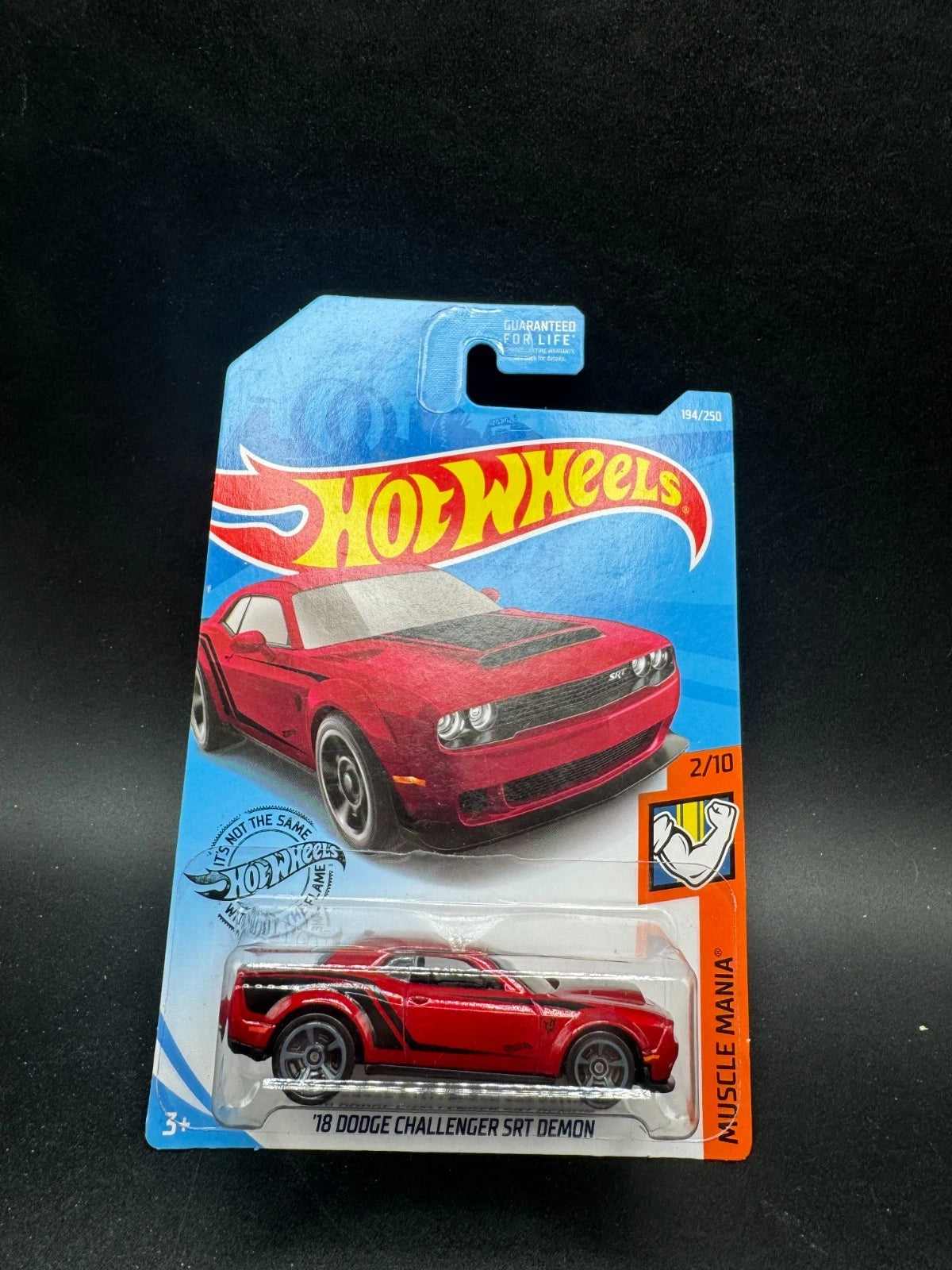 HOT WHEELS '18 DODGE CHALLENGER SRT DEMON RED 194/250 P4