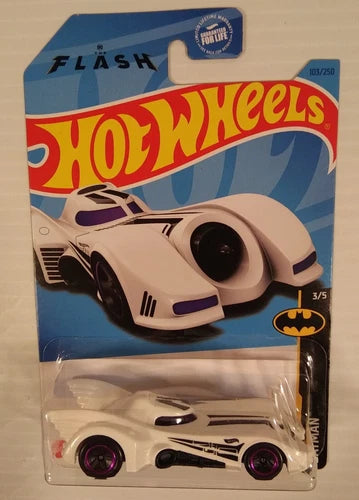 Hot Wheels 2023 The Flash Batman 3/5 Batmobile White 103/250