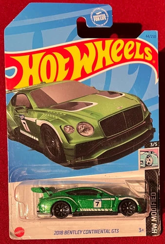 HOT WHEELS 2018 BENTLEY CONTINENTAL GT3 GREEN 44/250