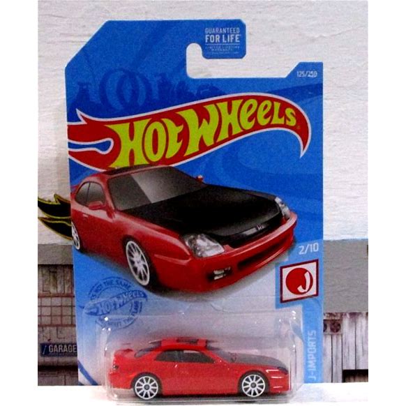 2021 Hot Wheels J-Imports '98 Honda Prelude In Red W/White 10-Spoke