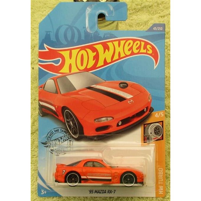Hot Wheels 2020 95 Mazda RX-7 Orange Turbo
