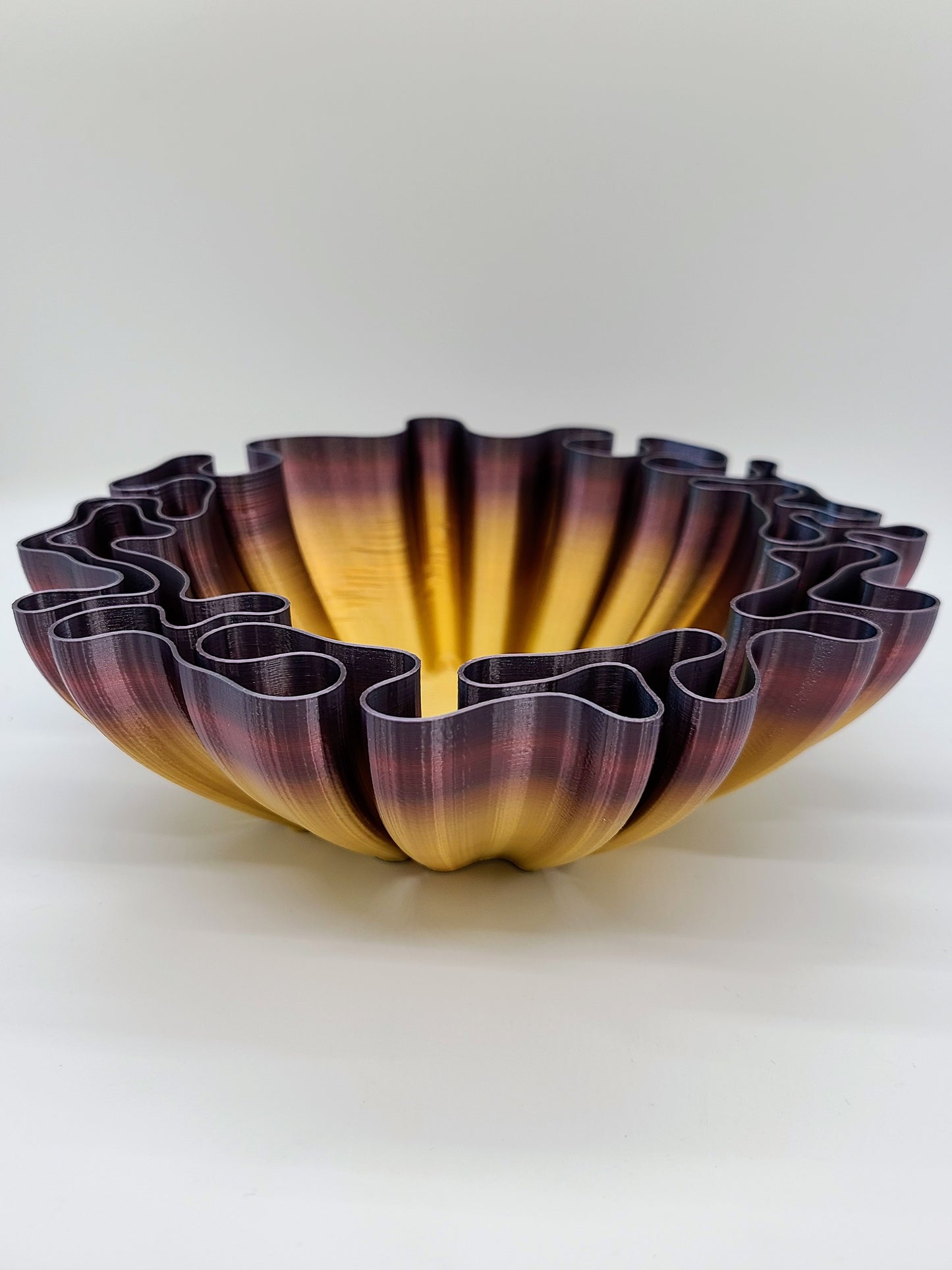 3D Wavy Bowl Multi Rainbow.