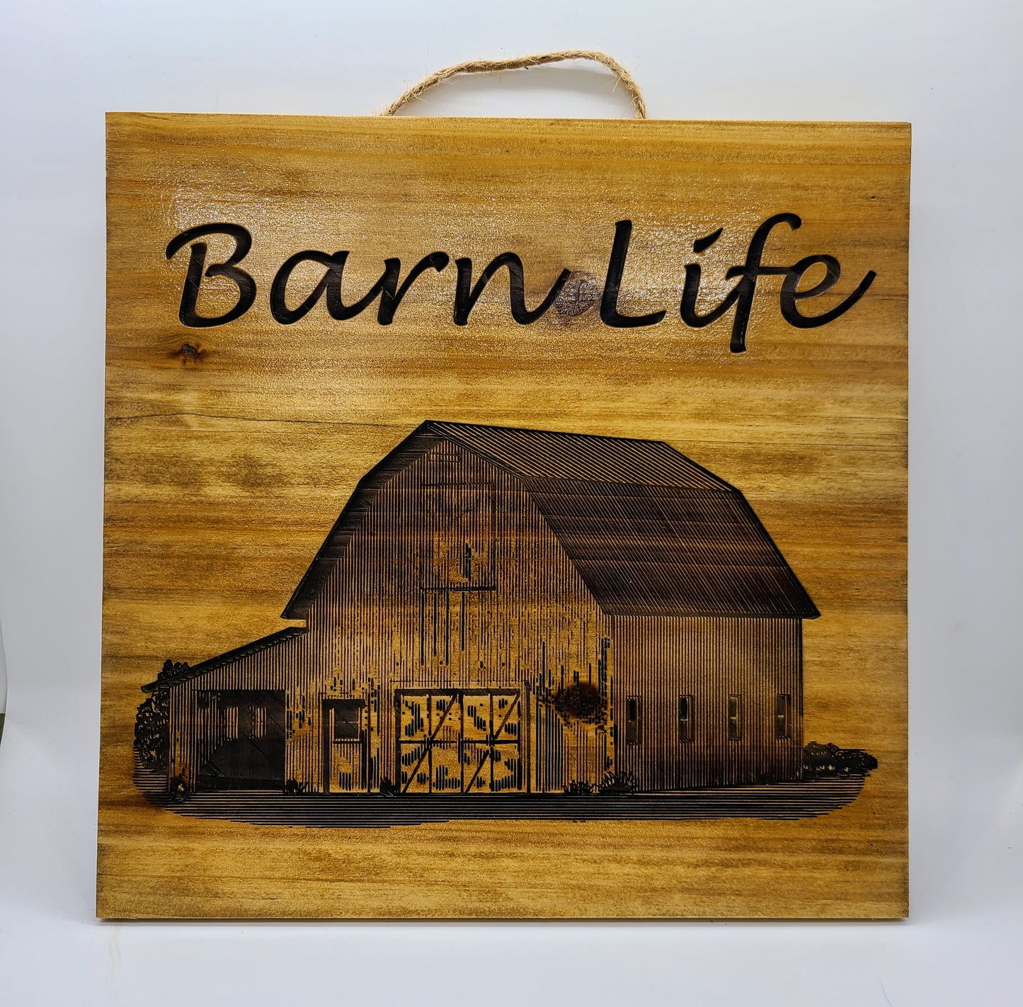 Barn Life 10"x10" sign.