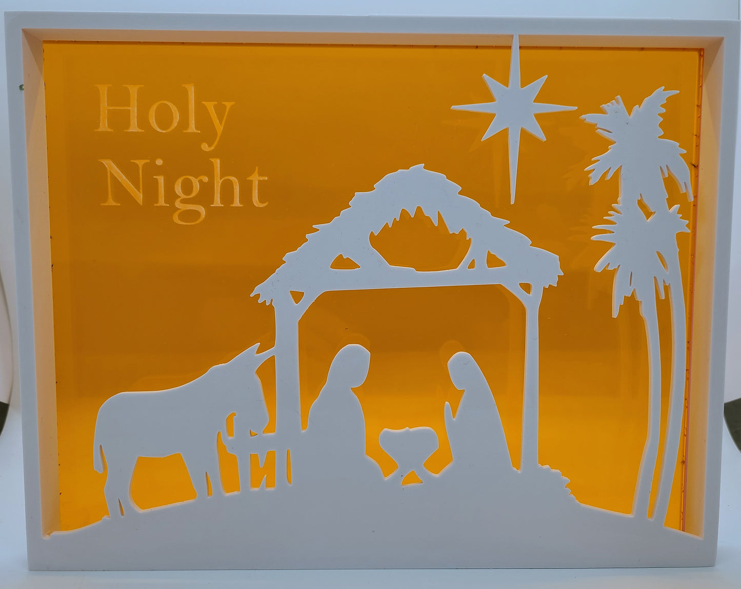 Holy Night 3D Printed Silhouette.