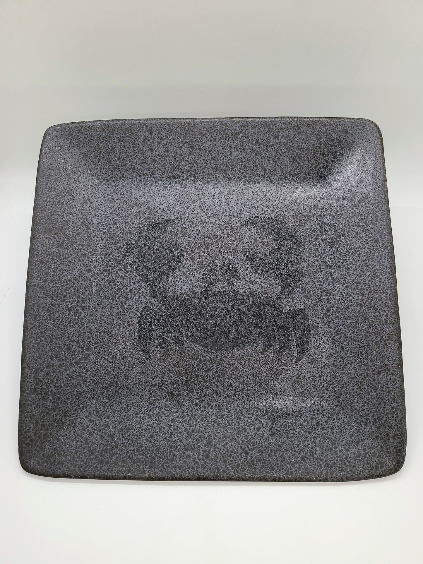 Crab Laser Engraved Plate.