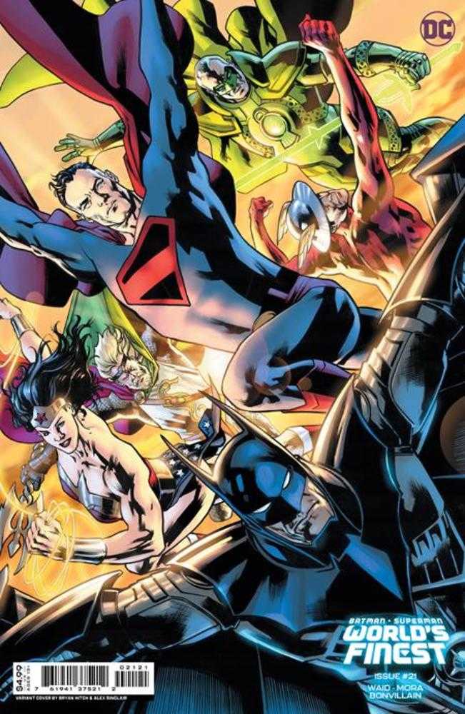 Batman Superman Worlds Finest #21 Cover B Bryan Hitch Card Stock Variant.