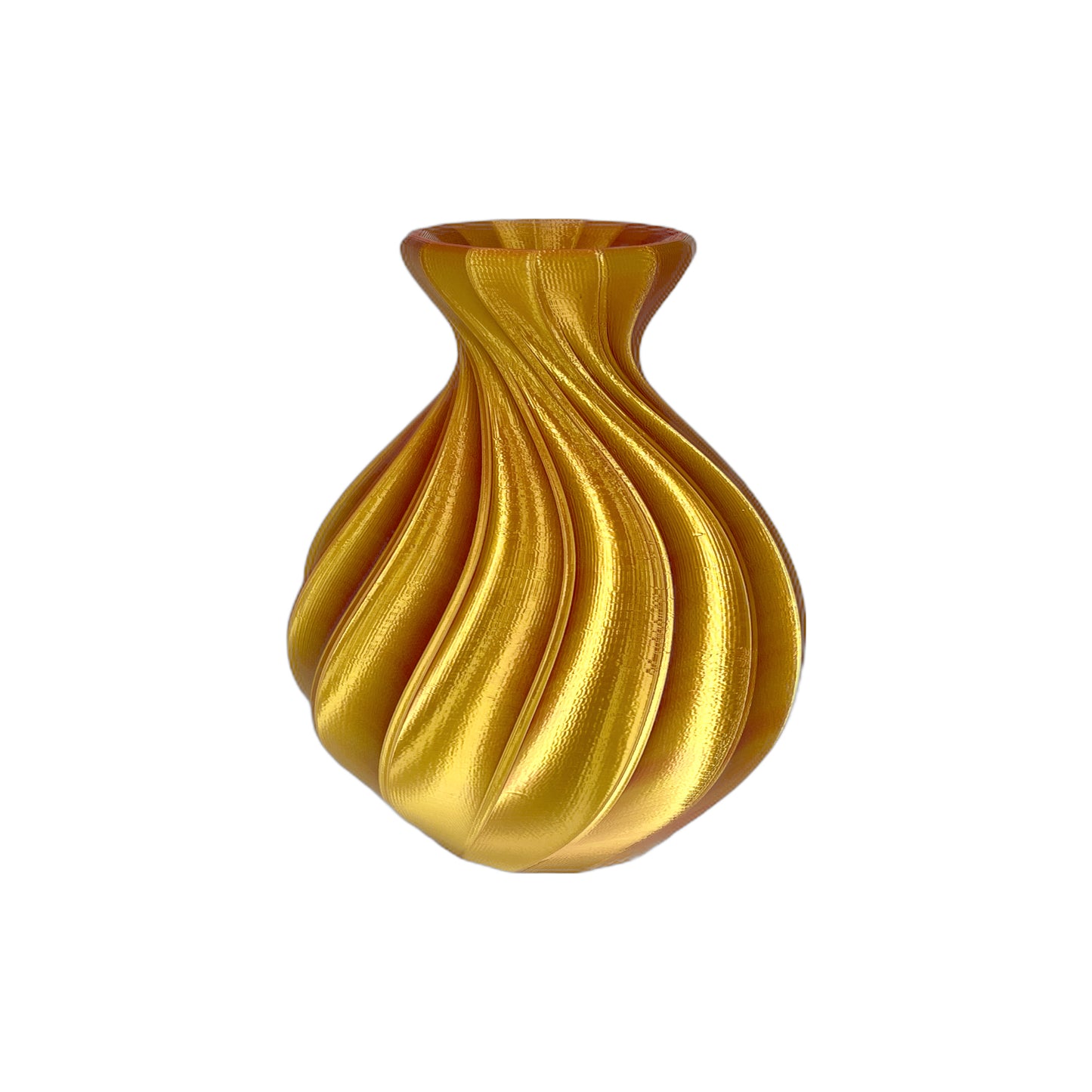 Balloon Vase Raspberry/Gold 7"