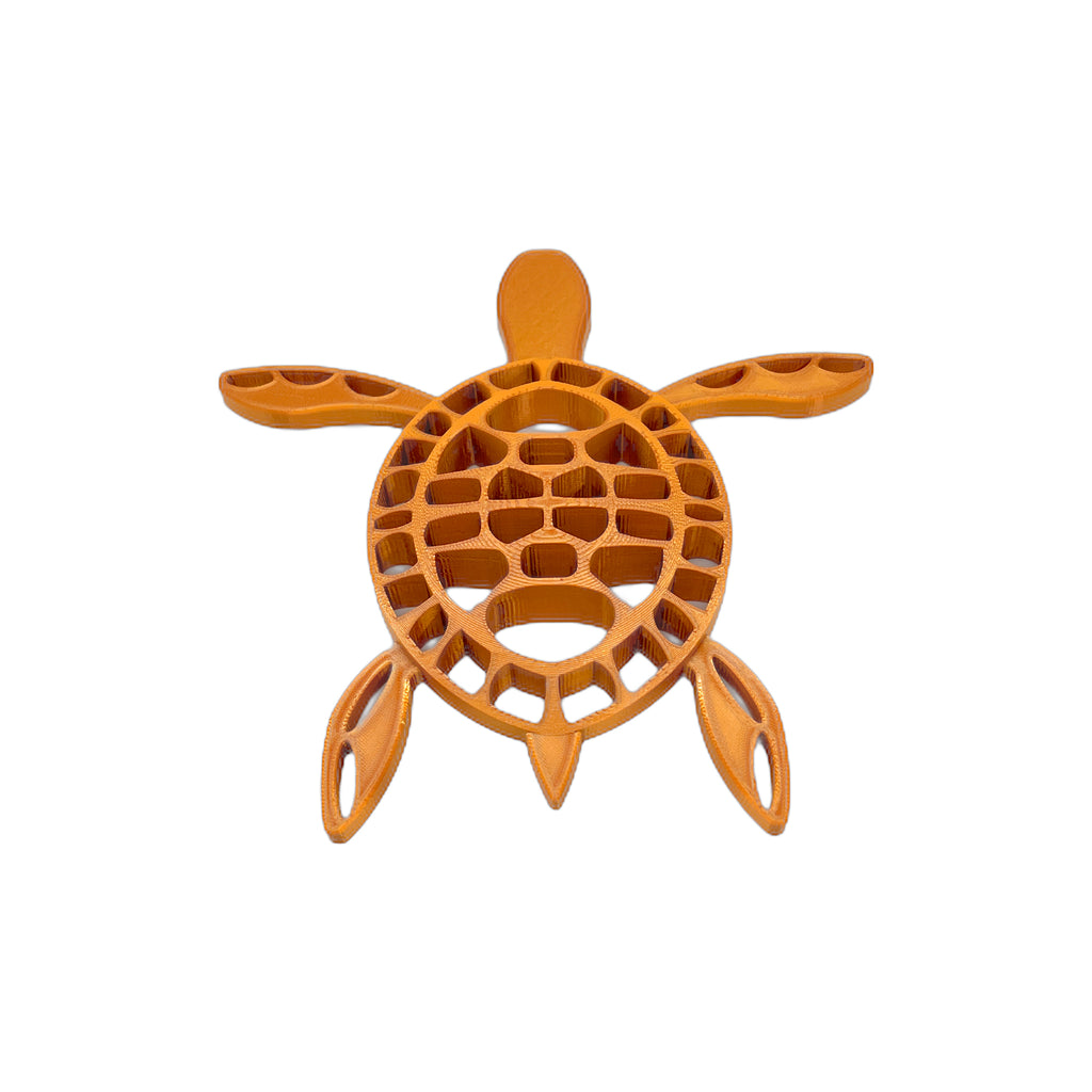 8” 3D Printed Sea Turtle Copper
