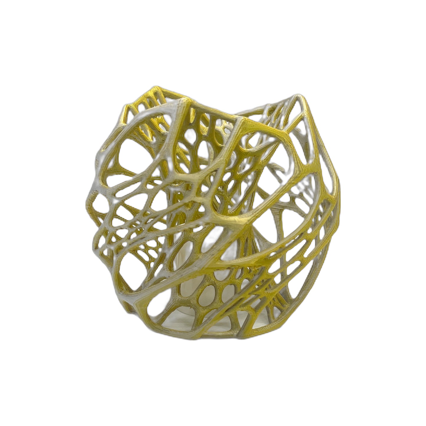 3D Printed LED Candle holder Gold/Silver (L)
