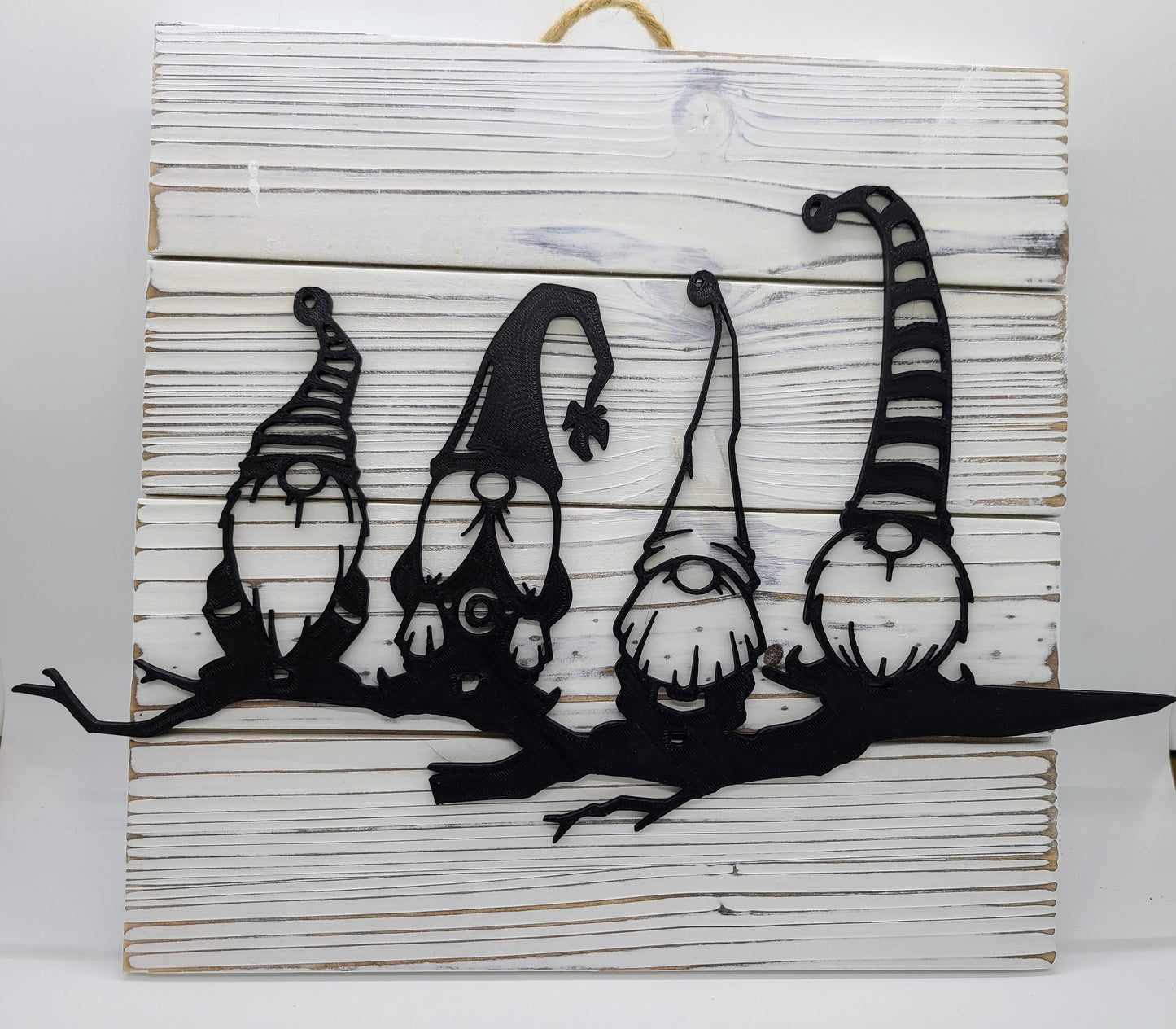 Gnome Silhouette 10x10 sign (L)