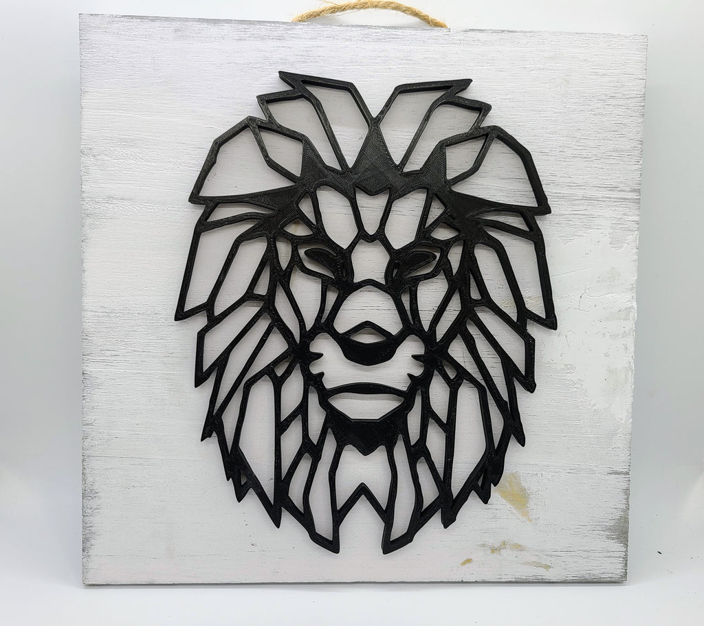 Lion Silhouette 10x10 sign (1)