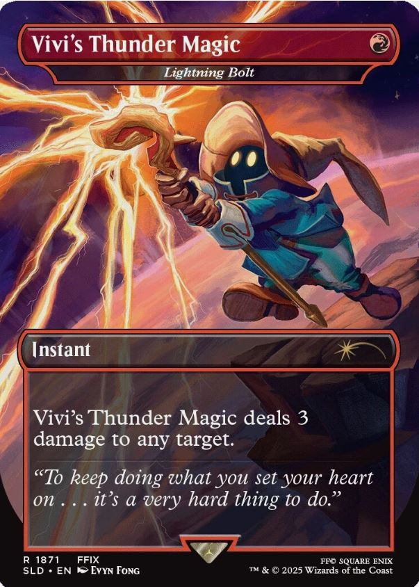 Magic the Gathering Secret Lair Final Fantasy Grimoire Foil Set (English)