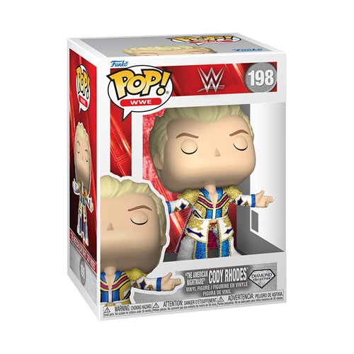 WWE The American Nightmare Cody Rhodes Diamond Glitter Funko Pop! Vinyl Figure #198