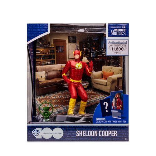 Movie Maniacs WB 100 Wave 5 6-Inch Scale Posed Figure Sheldon Cooper.