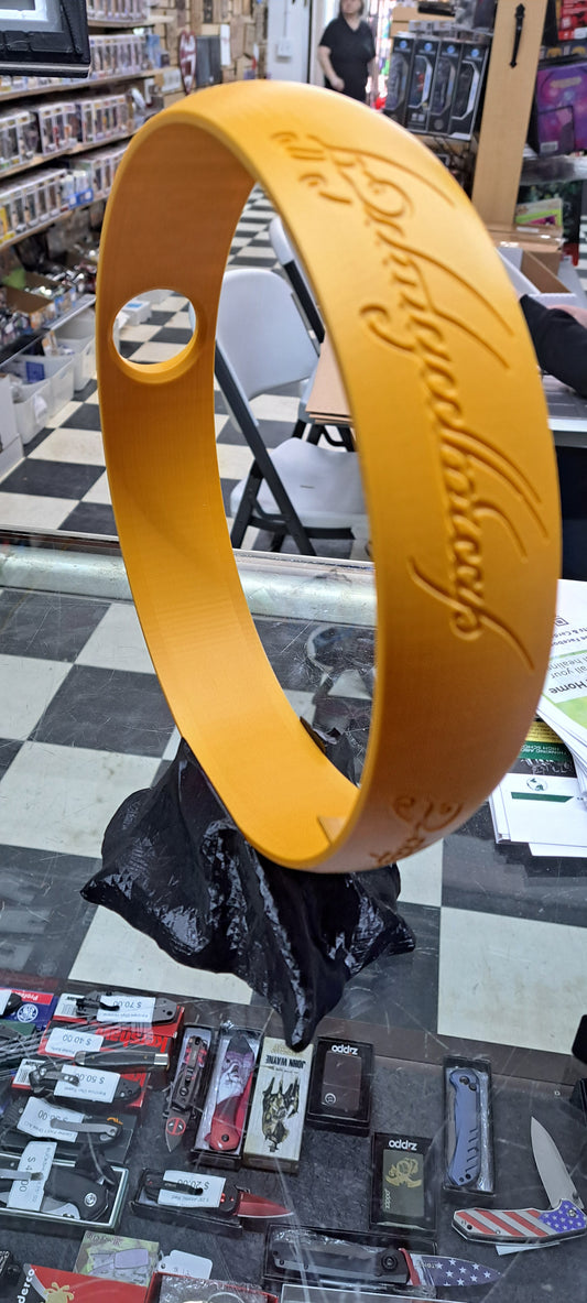Lord of the Rings 3D Printed One Ring Wine Bottle Holder