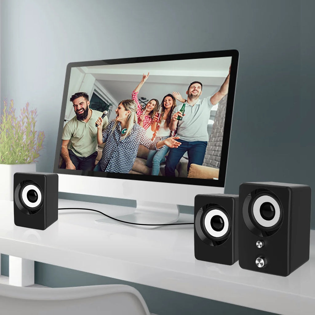 Wired Computer Speakers with Subwoofer 2.1 for Desktop, Laptop, USB Powered and 3.5Mm-Aux