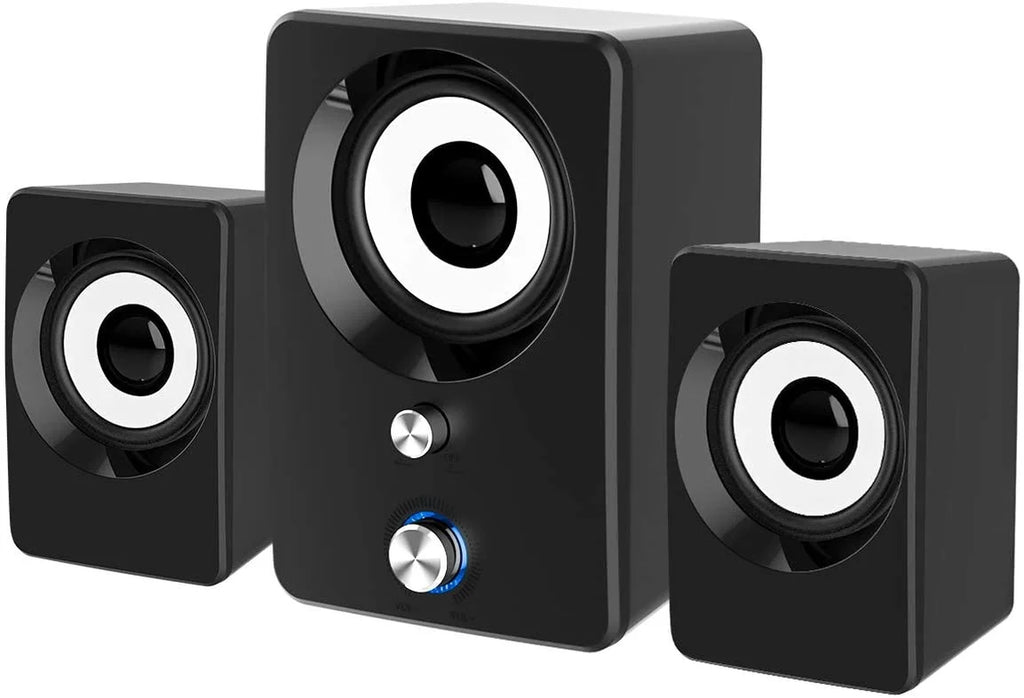 Wired Computer Speakers with Subwoofer 2.1 for Desktop, Laptop, USB Powered and 3.5Mm-Aux