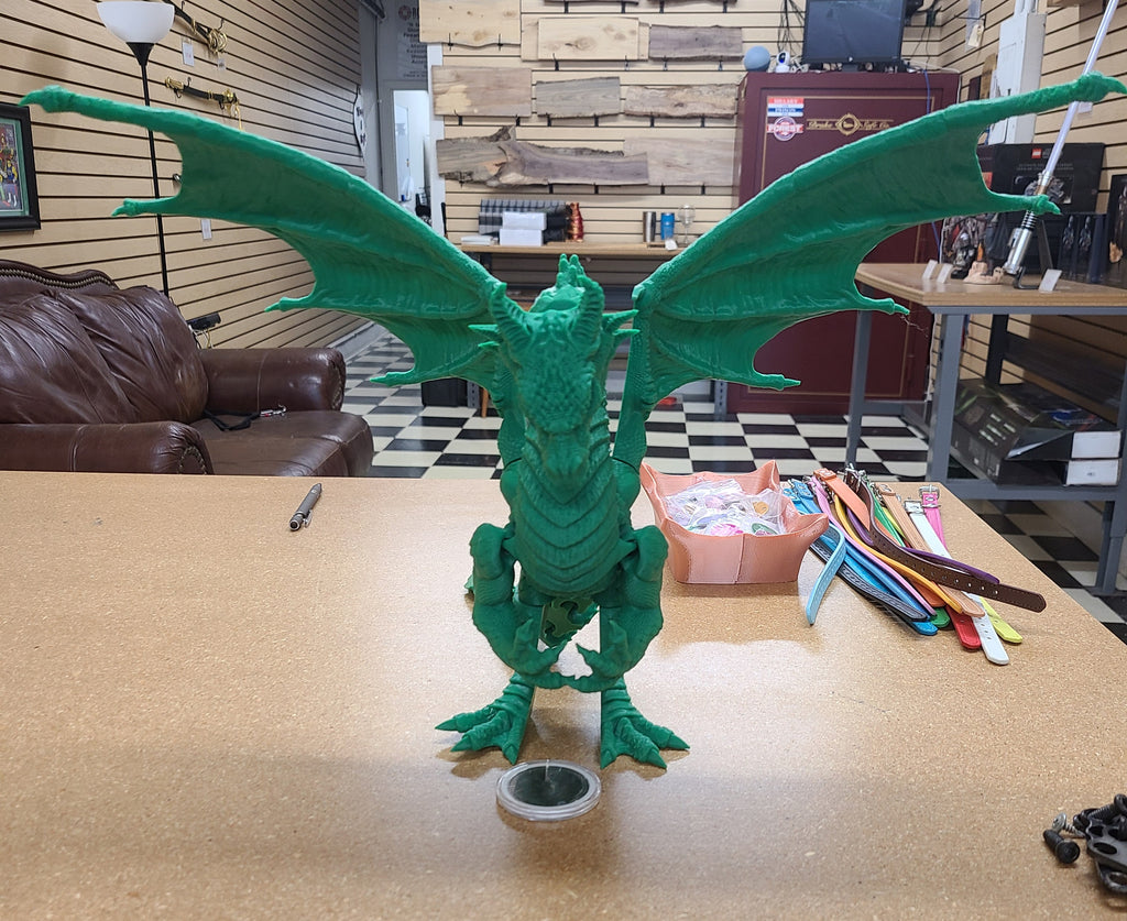 3D Printed Articulated Dragon.