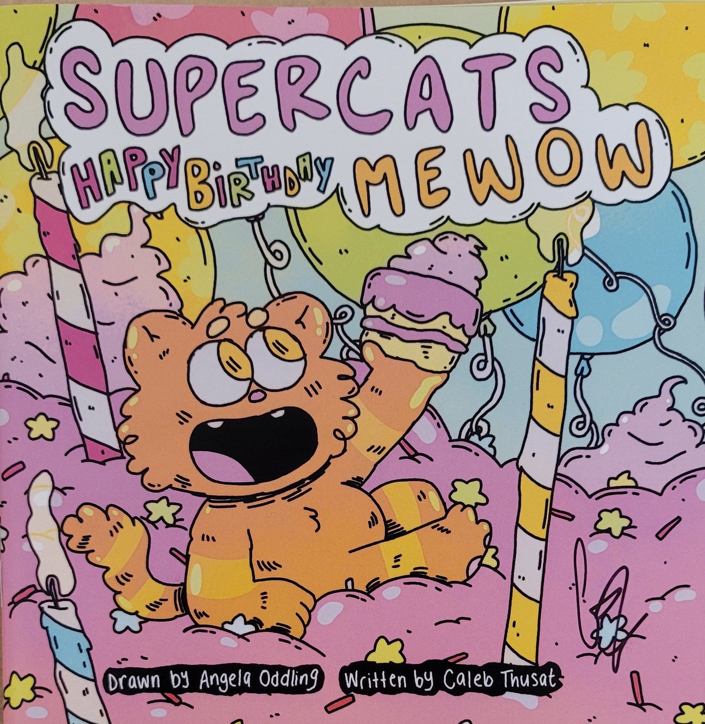 Supercats Happy Birthday MEWOW Signed.