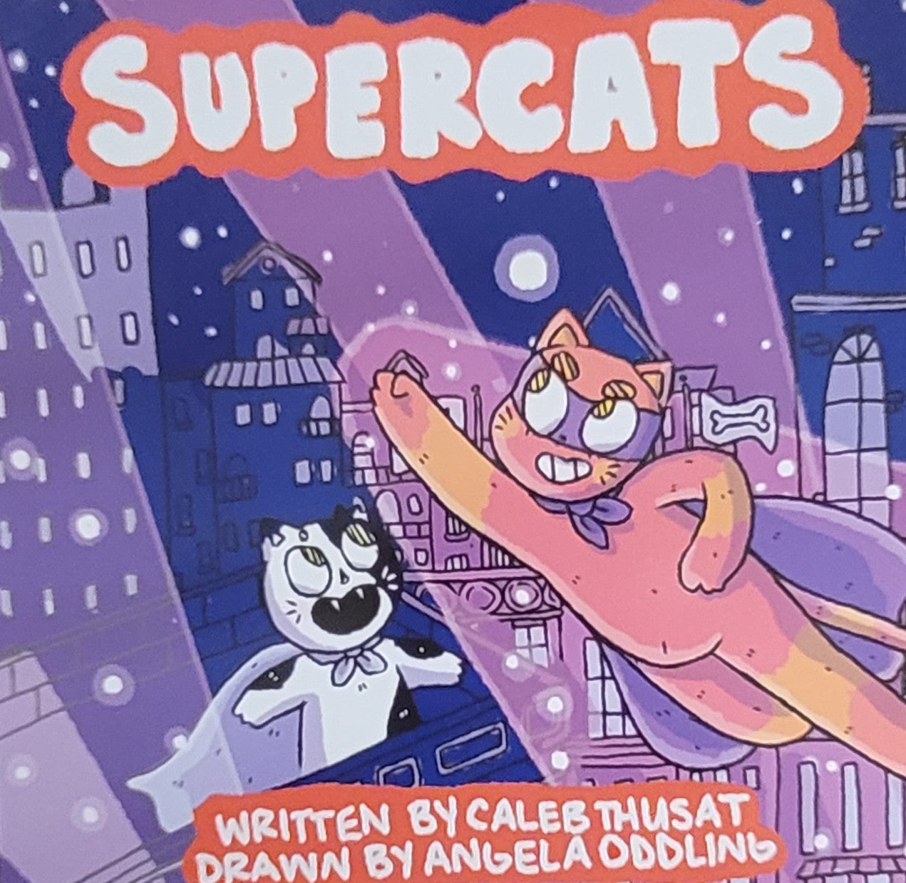 Supercats Hard Cover Signed by Caleb Thusat.