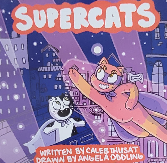 Supercats Hard Cover Signed by Caleb Thusat.