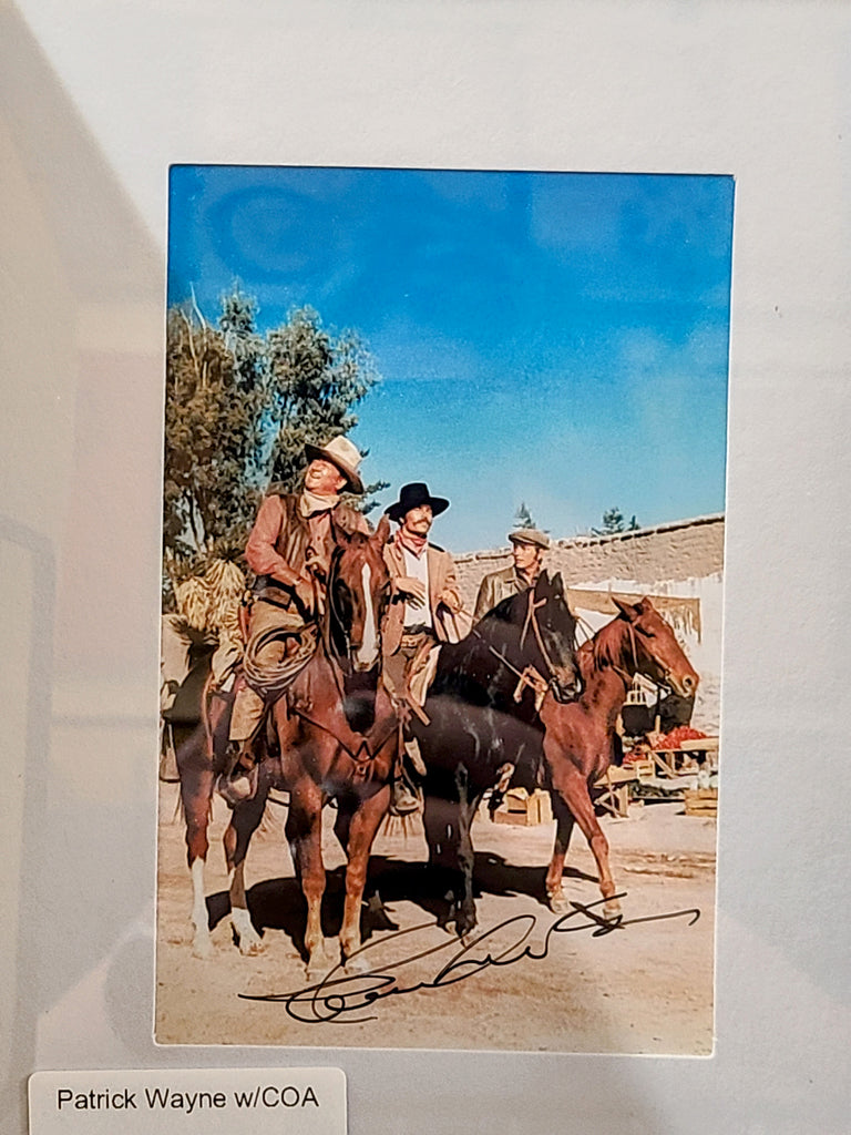 Patrick Wayne Autograph Photo.