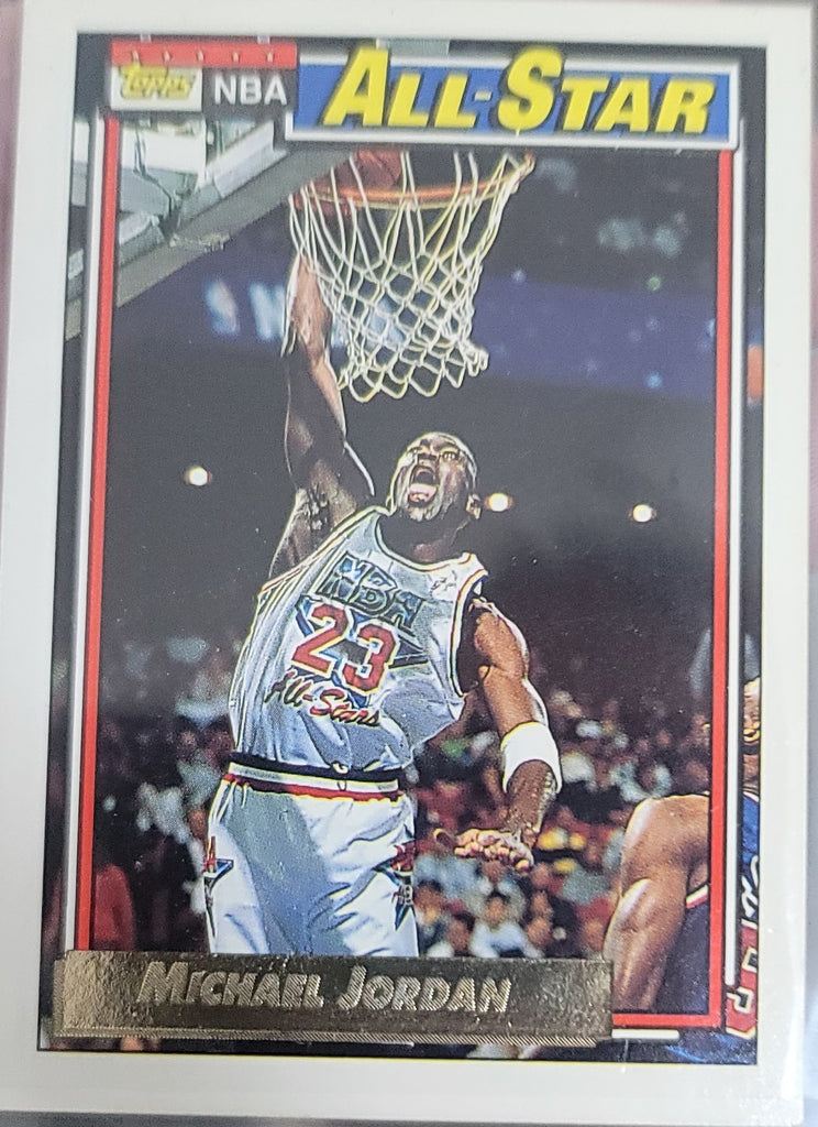 MICHAEL JORDAN 1991-92 TOPPS GOLD ALL-STAR BASKETBALL CARD #115.