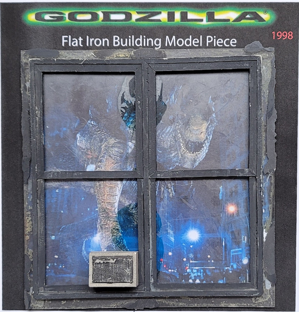 Godzilla 1998 Flat Iron Building Model Window - Screen Used.