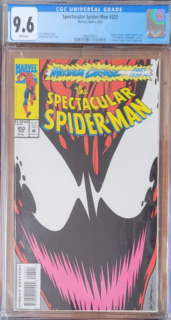 Spectacular Spider-Man #203 CGC 9.6.