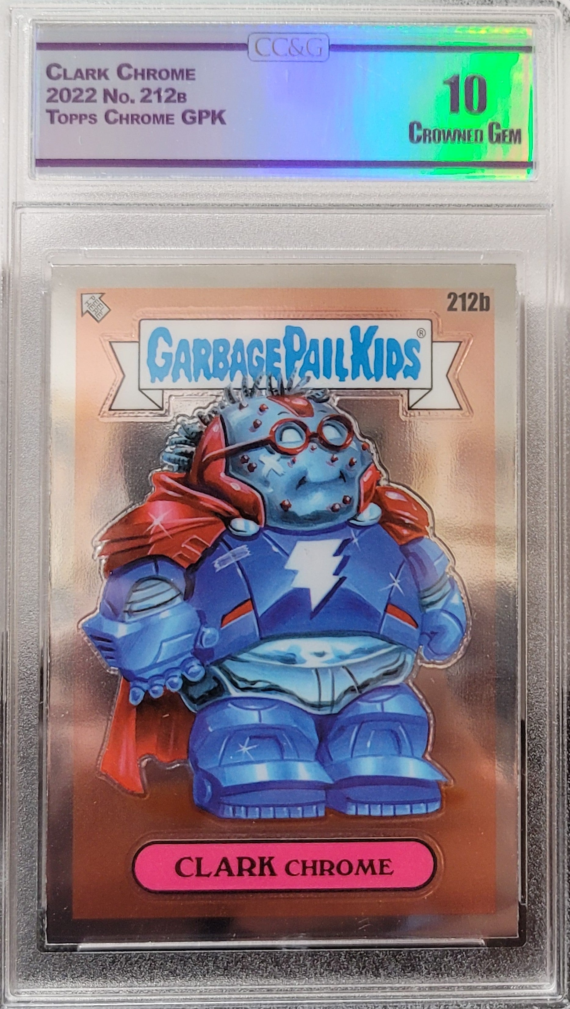 Perfect 10 Garbage Pail Kids Chrome 212b.