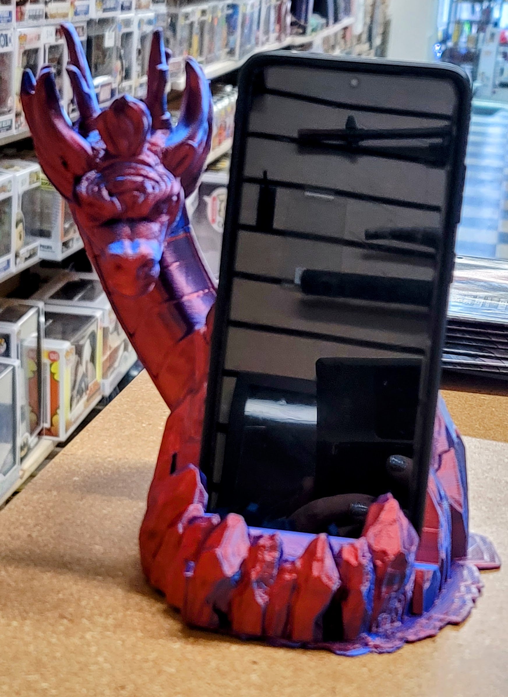 3D Printed Dragon Cell Phone Holder.