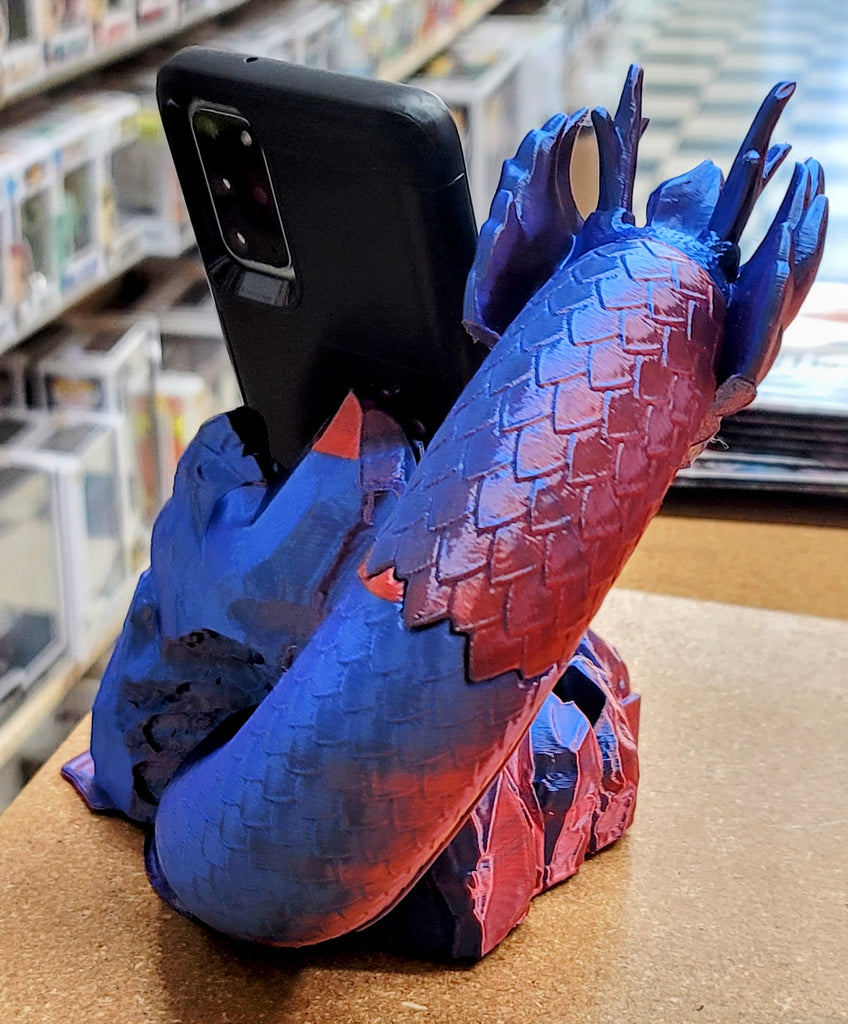 3D Printed Dragon Cell Phone Holder.