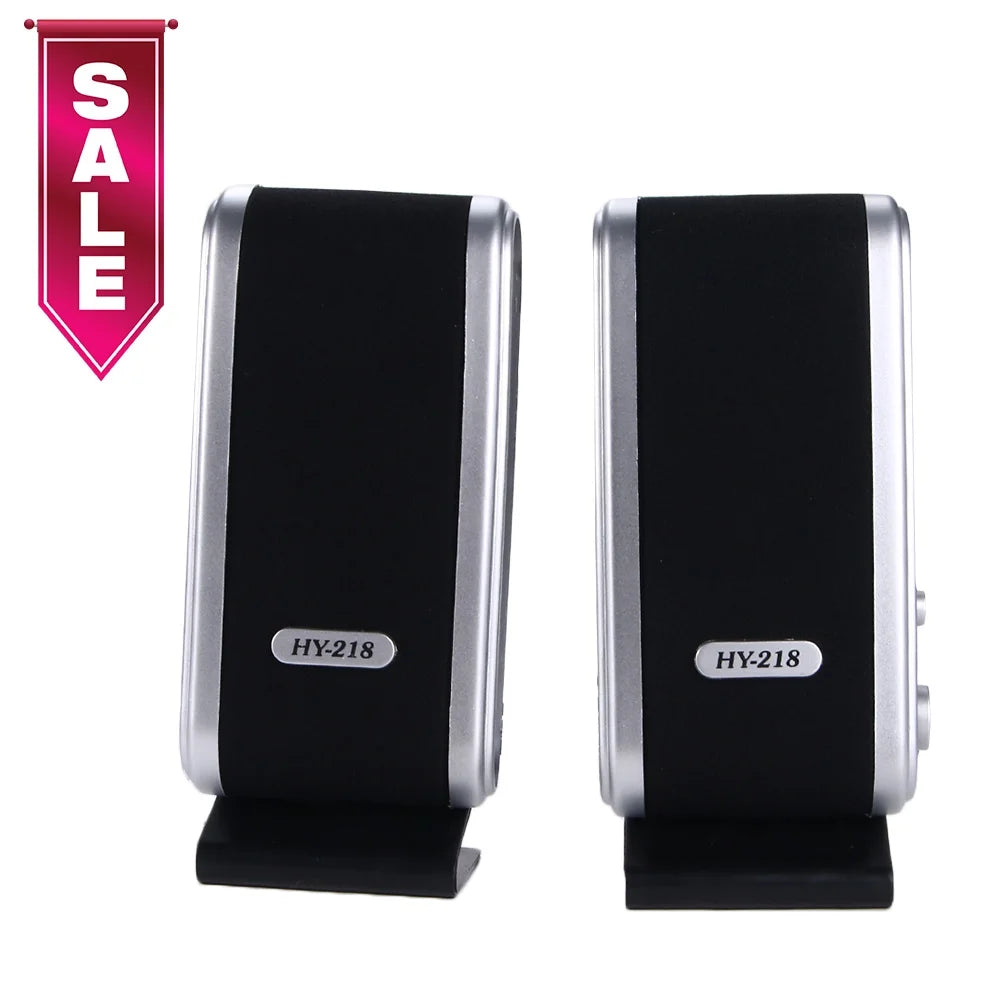 USB Power Wired Computer Speakers Stereo 3.5Mm Jack for Desktop PC Laptop New