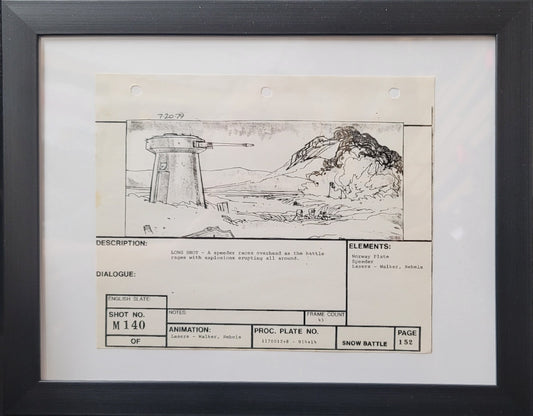 Star Wars Episode 5 Original Story Board.