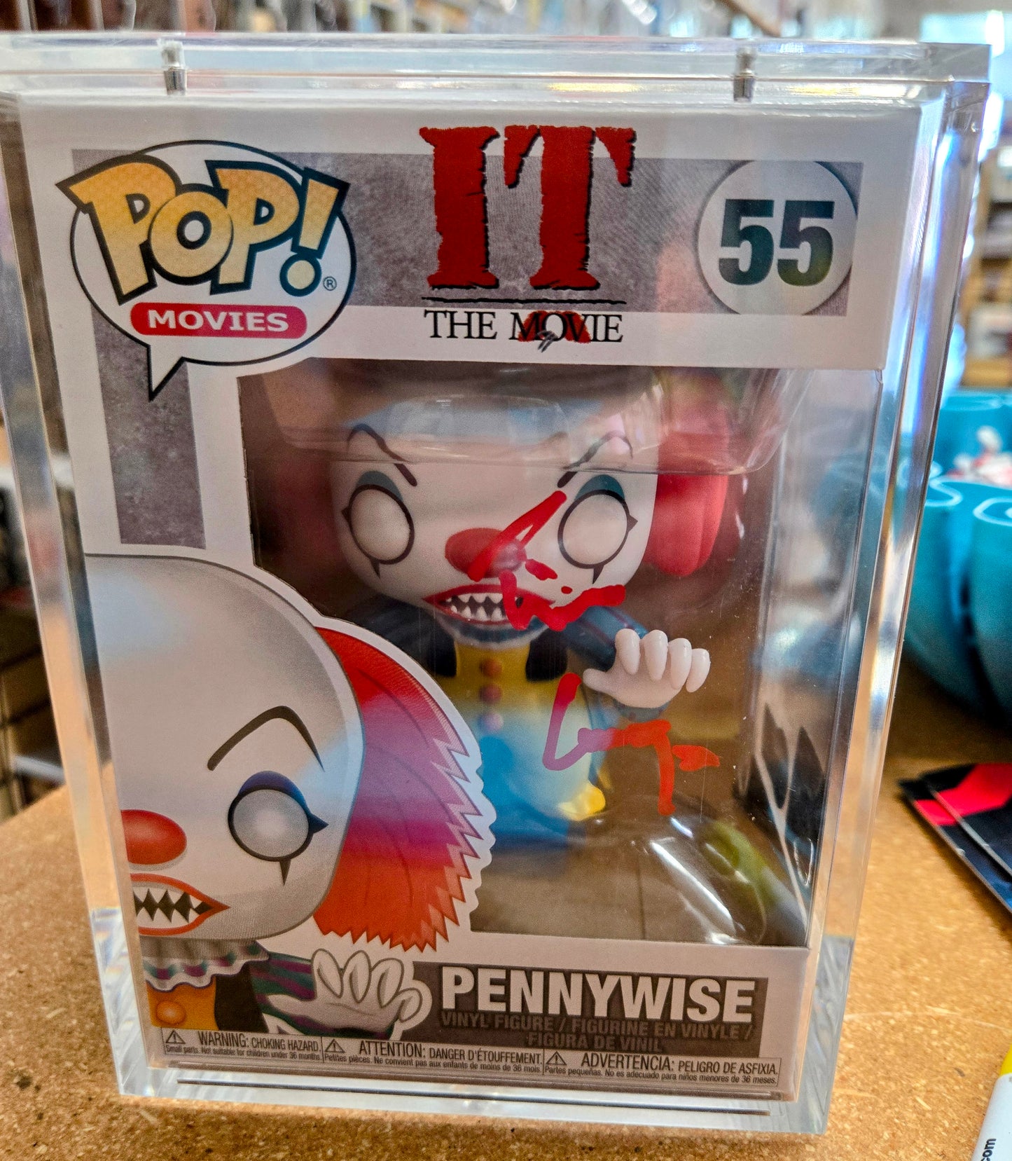 It - Pennywise Funko 55 - Tim Curry Autographed.